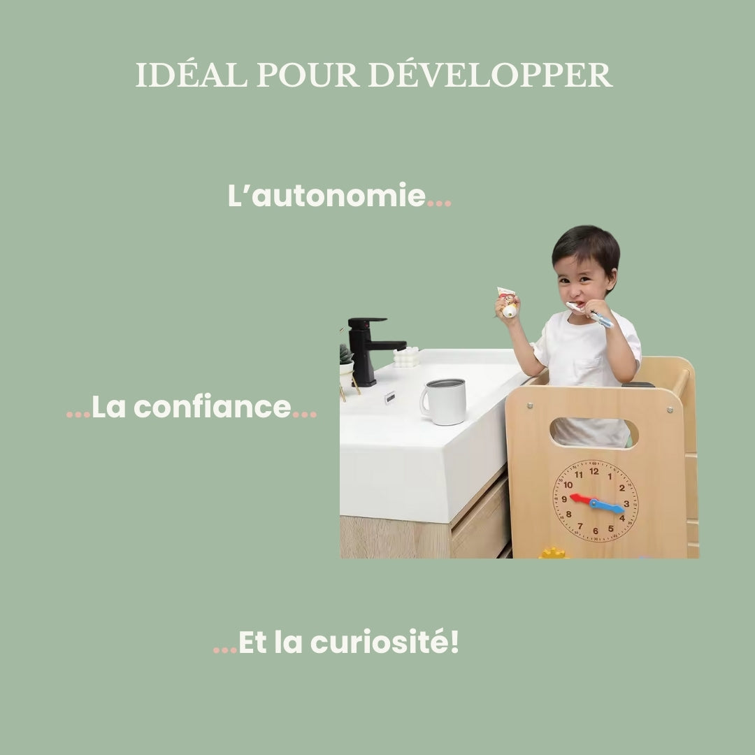 Encourage l’autonomie, la confiance et la curiosité dès le plus jeune âge.