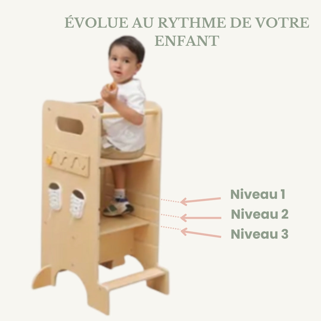 Magic Tower – Tour d’observation Montessori évolutive 4-en-1