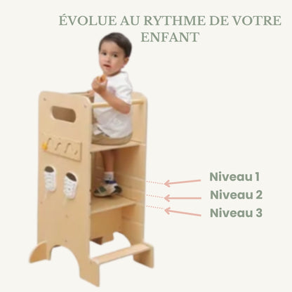 Magic Tower – Tour d’observation Montessori évolutive 4-en-1